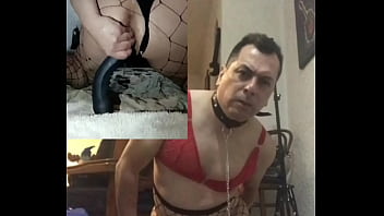 Preview 3 of Teen Sex Katem - Usando mis dos dildos pulpos a dos c&aacute_maras