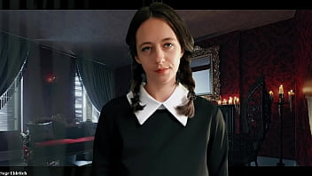Preview 2 of 18xxx Arabe - Wednesday Addams Sage Eldritch Cuts Your Penis Off [Penectomy]