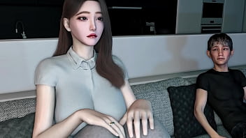 Preview 3 of Hot Boobs Pressed Telugu - 3D horny slut Asian whore cheating with big cock and squirting a lot