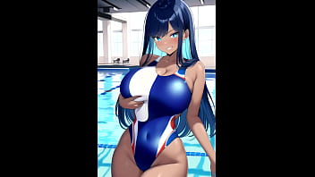 Preview 4 of Laexis Brzze - My sports teacher wants to keep me at the pool for overtime! compilation