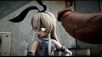 Preview 3 of Jpn Model Nude - MMD 島風をわからせる