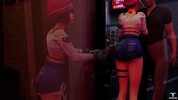 Preview 2 of Mom Kechin Chudae - Kiriko from Overwatch offers a blowjob to a random guy
