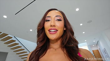 Preview 1 of Sexy Video Hdd Full - JulesJordan.com - Chloe Amour&#039_s Anal Dreams Are Fulfilled By Lexington Steele&#039_s Big Black Cock