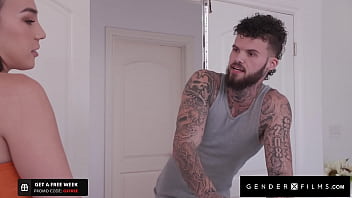 Preview 1 of Lisa Demarco Porn Star - Big Assed Trans Babe Flip Fucks HUGE cocked Hunk - Kasey Kei - GenderXFilms