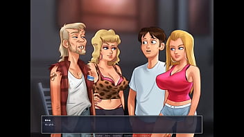 Preview 2 of Female And Dog Xxx Porna - Summertime Saga Cap 35 - mi sexy amiga rubia se cambia frente a mi