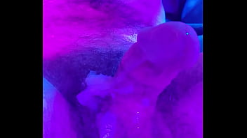 Preview 3 of Jav Your Com Little - My artisic cumshot under pink and cyan lights