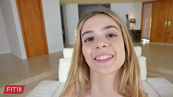 Preview 2 of Pepper And Danielle - FIT18 - Molly Little - 41kg - Skinny and Petite Teen Wants A Creampie