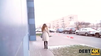 Preview 1 of Bbw Doble Anal - DEBT4k. Debt collector breaks into the models apartment and fucks her