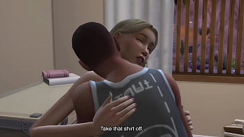 Preview 2 of Cuckold Cleaning6 - Teen Sister Loses Her Virginity to Step-Brother&#039_s Friend - Sims 4
