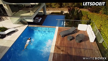 Preview 1 of Hot Mame Indian - Hairy Bitch (Ginebra Bellucci) Fucked By The Pool In Outdoor Action - WHITEBOXXX