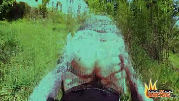 Preview 4 of Russian Granny Lesbian Sluts - DTFdating - BRUNETTE MILF WITH BIG NATURAL TITS GETS FUCKED BY STRANGER OUTDOORS
