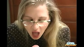 Preview 2 of Biggest Tits Online - Oral-Amber Before Work In Polka Dots (See Through Polka Dots)