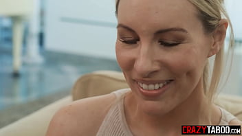 Preview 1 of Threesome Girls Big Boob - Cute big tits teen Leana Lovings believes her stepfamily is loving but they are so kinky
