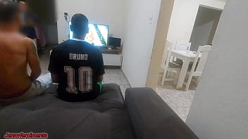 Preview 1 of Testy Phussy - fiz sexo com amigo do meu marido por causa de uma aposta,  fiquei com tes&atilde_o e acabei fazendo DP com os dois