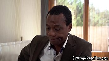 Preview 1 of Lesbian Rae - Teenager sucks black member
