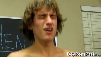 Preview 3 of Culiando Ami Hermana - Twink explores his sexuality with a sex toy and his teacher