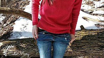 Preview 1 of Hijab Gand Nude - CUMMING IN MY PANTIES IN THE FOREST