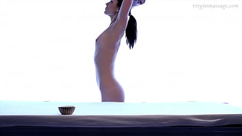 Preview 1 of Desu Chubby - Super tight babe Adrien gets her first time massage
