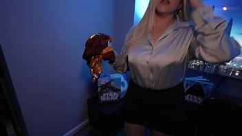 Preview 2 of Webkam Granma - MILF PANTYHOSE COSPLAY BABYSITTER BECOMES MESMERIZED FUCK DOLL - TabithaXXX