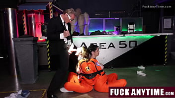 Preview 1 of Jabarjasti Secx - Freeuse Agent from Area 50 Caught Two Teens Sneaking in Into His Ship - Fuckanytime