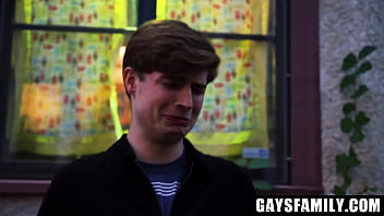 Preview 1 of Babysitters Gone Bad - Muscle Stepdad Caught His Stepson Smoking and Spanks and Barebacks Him - Gaysfamily