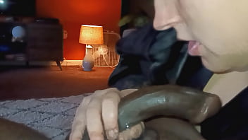 Preview 4 of 3xx Sex Videos - Getting my Dick sucked sloppy on her Couch