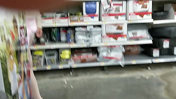 Preview 1 of Bef Porn Com - Wife in Walmart lifting skirt