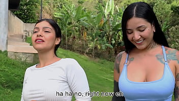Preview 1 of Dad Mouth Spitting Kiss - Workout routine ends in hot sex with a tattooed Latina part 1 - Dilan Clavijo