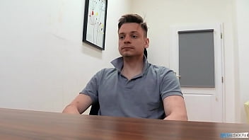 Preview 3 of Mom Son Stuck - A Guy Wants A Job So Bad That He Sits On The Recruiter&#039_s Cock To Get It Without Any Second Thoughts - BigStr