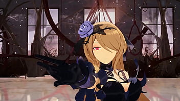 Preview 3 of Sunney Lone Xxx - MMD Rita Rossweisse Fallen RosemaryAttention