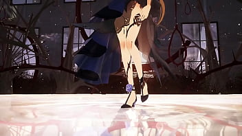 Preview 1 of Sunney Lone Xxx - MMD Rita Rossweisse Fallen RosemaryAttention