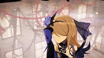 Preview 4 of Sunney Lone Xxx - MMD Rita Rossweisse Fallen RosemaryAttention