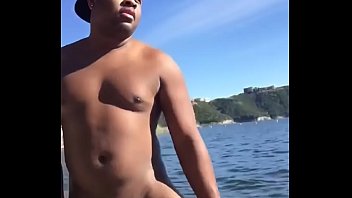 Preview 2 of Kit Kite - @ScottieCoxx almost caught jerking off in public at Lake Travis Hippie Hollow in Austin Texas