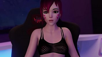 Preview 1 of Les Jeunes Q - Brigette x futa Dva sexy fun