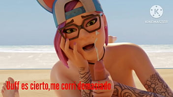 Preview 4 of Femdom Anal Bdsm - Lince la hermanastra cachonda (mini historia) fortnite lince