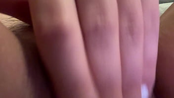 Preview 4 of Tiny Teen Bs Big Cook - Hairy pussy close up