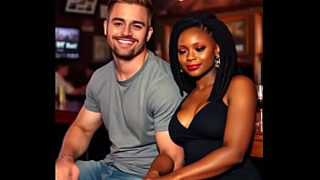 Preview 2 of Big Tist Bdsm - Bleached - ep. 1 Brad and Shanika - AI generated