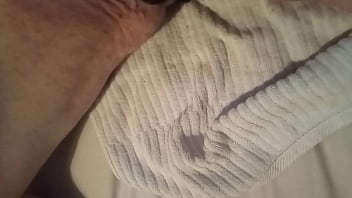 Preview 4 of Forced Sex In Woods - Small cock cumming in wife&#039_s panties with bunny ear prostate massager