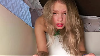 Preview 2 of Hot Moom Movie - The stepsister got stuck under the bed,  took advantage of the moment and fucked her sister hard.