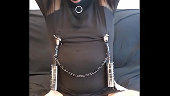 Preview 4 of Free Sexy Girl Vidos - Kinky maso slut remote e-stim CBT October 12 2023 part 1
