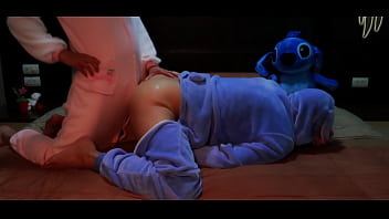 Preview 3 of Fas Time Anal Cere - Femdom strapon pegging / dogging in pajamas
