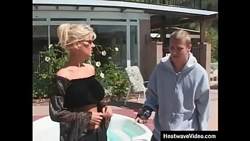 Preview 1 of Single Mom Enjoys Cunninglingus - Absolutely perfect busty stepmom rough fucked by pool