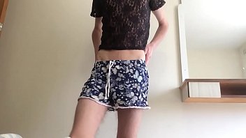Preview 1 of Zora Banx Dp - Gay twink strips and cums