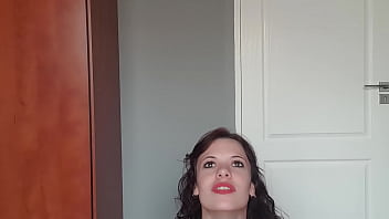 Preview 4 of Maha Siswi Perawan - Skinny brunette female domination humiliating tiny dick | jerk off instructions
