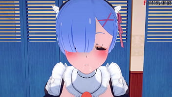 Preview 2 of Un Invitado Se Coge A Mi Esposa - Rem boobjob Sucking and fucking Just POV big boobs maid | 0 | Re: Zero | Watch the full and POV version on Sheer or PTRN: Fantasyking3