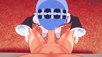 Preview 3 of Un Invitado Se Coge A Mi Esposa - Rem boobjob Sucking and fucking Just POV big boobs maid | 0 | Re: Zero | Watch the full and POV version on Sheer or PTRN: Fantasyking3