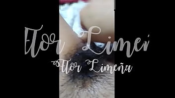 Preview 3 of Hairybush Seethrough Panties - Flor Lime&ntilde_a jugando con su plug