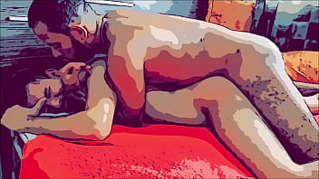 Preview 2 of In Nj In Uh By - Anima&ccedil_&atilde_o gay:  Ao raiar do sol foi na cama da leite no cuzinho