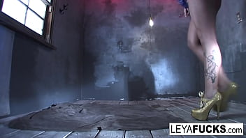 Preview 1 of Sidi Belabbes - Leya Falcon sticks sex toys in both her holes