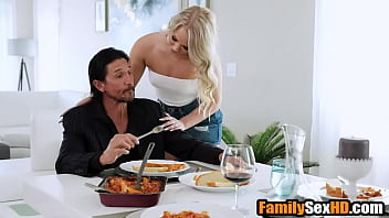 Preview 2 of High Heels Jerkoff Joi6 - Blonde teen sucks step-dad under the table